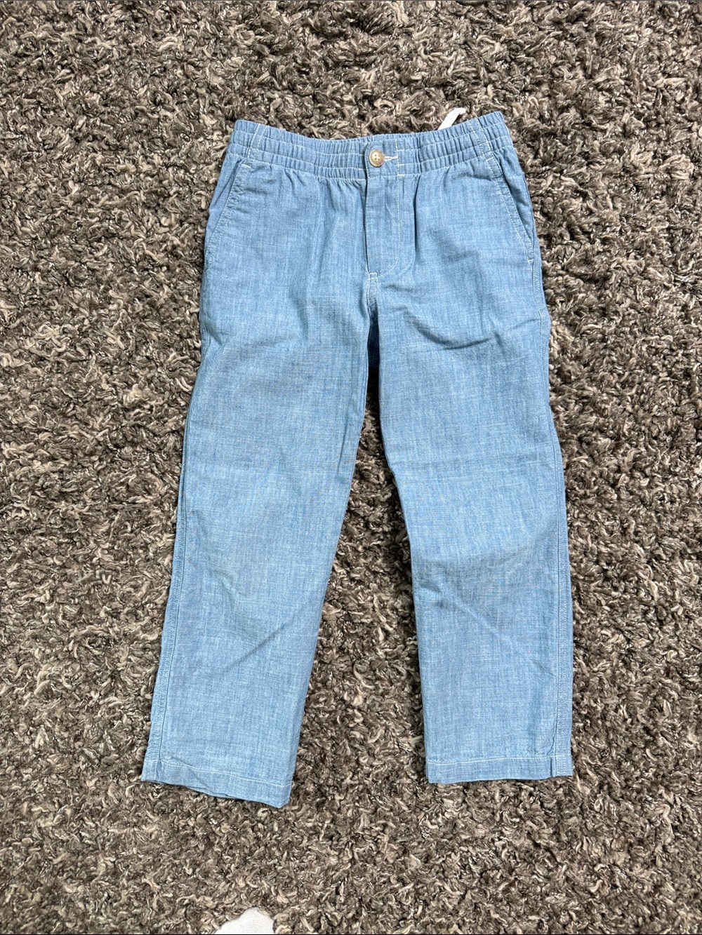 Polo by Ralph Lauren Light Blue Elastic-Waist Kids Pants